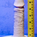 Evolved Vibrating 6 Inch Silicone Suction Cup Dildo Light 17.8 cm