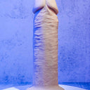 Evolved Vibrating 6 Inch Silicone Suction Cup Dildo Light 17.8 cm