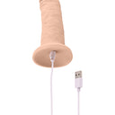 Evolved Vibrating 6 Inch Silicone Suction Cup Dildo Light 17.8 cm