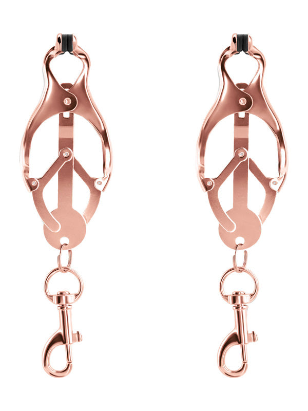 Cleme pentru Sfârcuri NS Novelties Bound C3 Butterfly Rose Gold