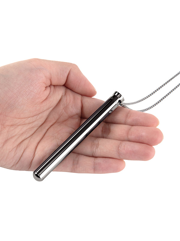 Le Wand Necklace Vibe Stainless Steel Vibrator Black