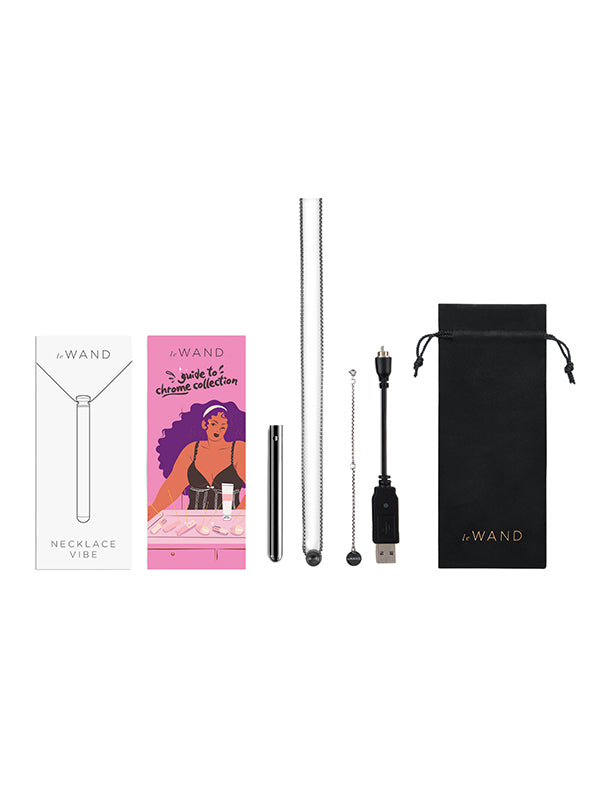 Le Wand Necklace Vibe Stainless Steel Vibrator Black