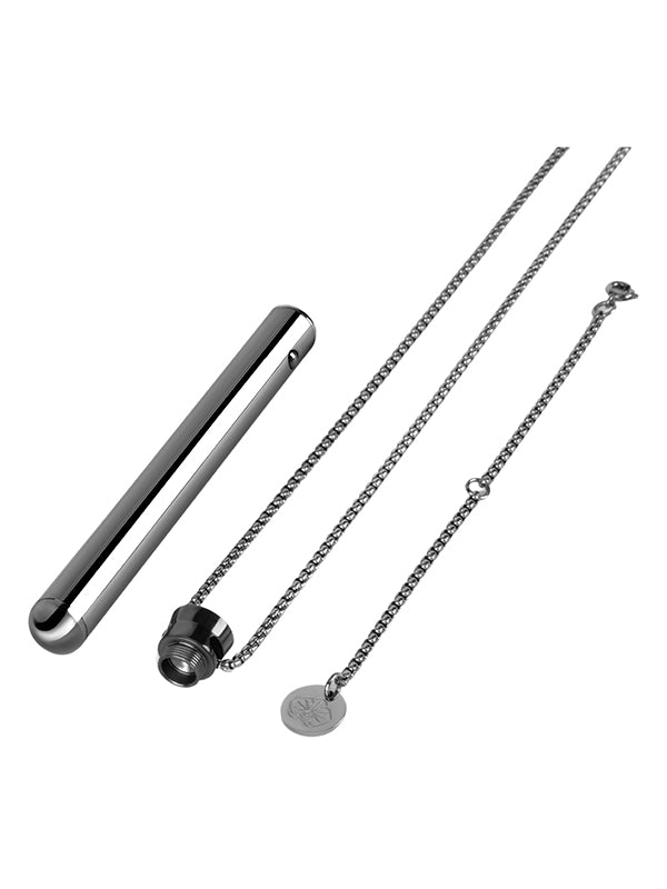 Le Wand Necklace Vibe Stainless Steel Vibrator Black