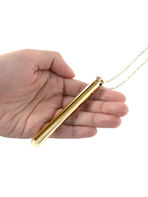 Le Wand Necklace Vibe Stainless Steel Vibrator Gold