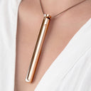 Le Wand Necklace Vibe Stainless Steel Vibrator Rose Gold
