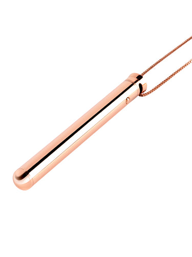 Le Wand Necklace Vibe Stainless Steel Vibrator Rose Gold
