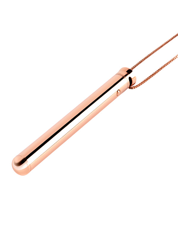 Le Wand Necklace Vibe Stainless Steel Vibrator Rose Gold