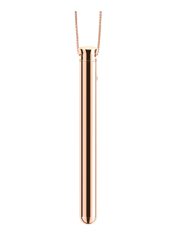 Le Wand Necklace Vibe Stainless Steel Vibrator Rose Gold
