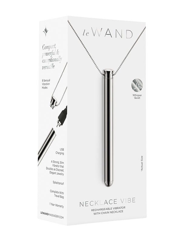Le Wand Necklace Vibe Stainless Steel Vibrator Silver