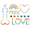 Leg Avenue Pride Stick-on Body Jewels