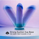 Blush Avant Midnight Rendezvous Silicone Suction Cup Dildo Ocean Blue 19.7 cm