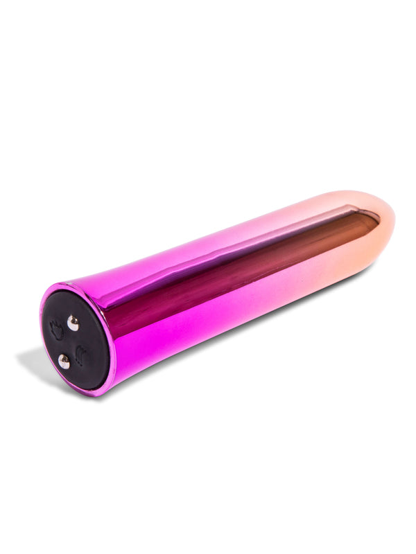 Mini Vibrator Impermeabil cu Incalzire NU Sensuelle Aluminium Point