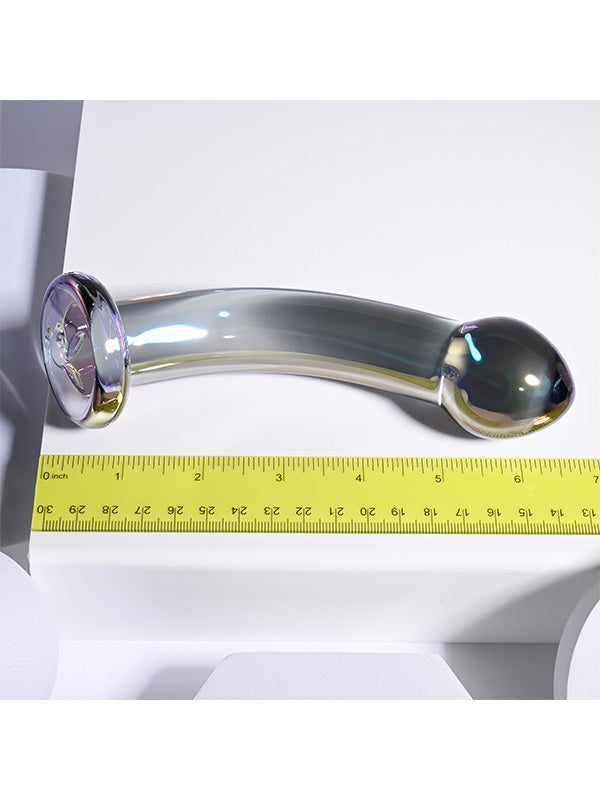 Dildo Iridescent din Sticlă Playboy Pleasure Jewels King