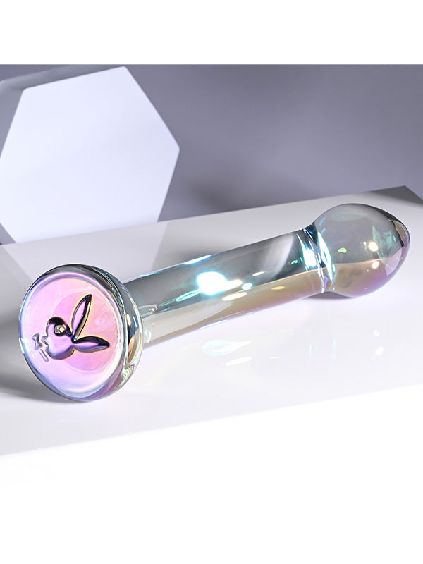 Dildo Iridescent din Sticlă Playboy Pleasure Jewels King