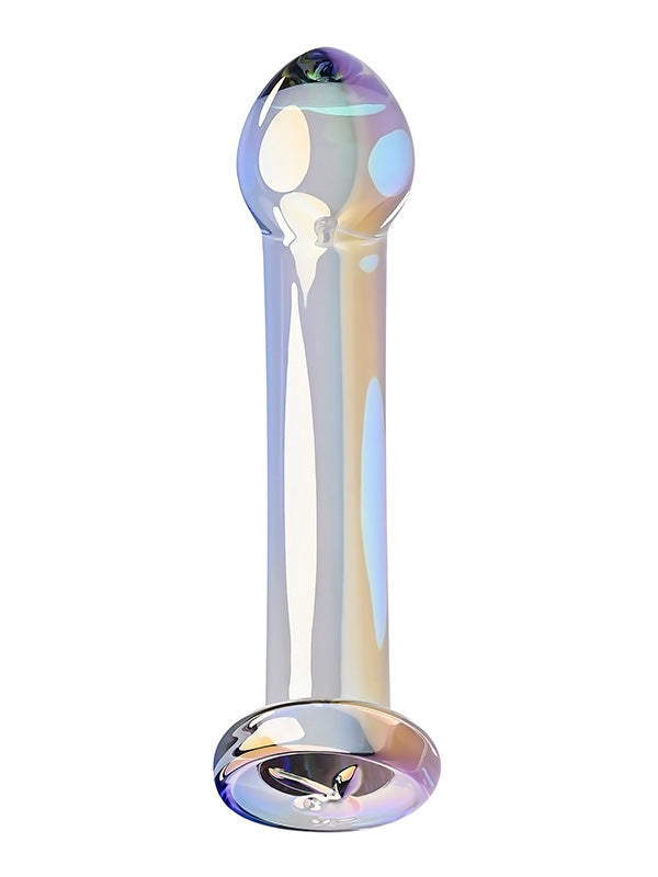 Dildo Iridescent din Sticlă Playboy Pleasure Jewels King