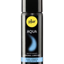 Bottle of pjur Aqua personal lubricant on a white background
