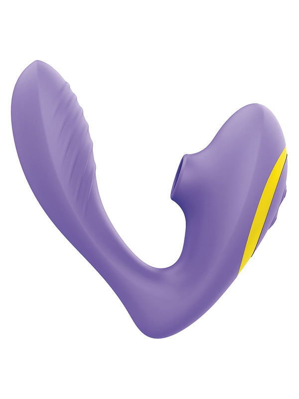 Vibrator din Silicon cu Dublă Stimulare Romp Reverb Pleasure Air