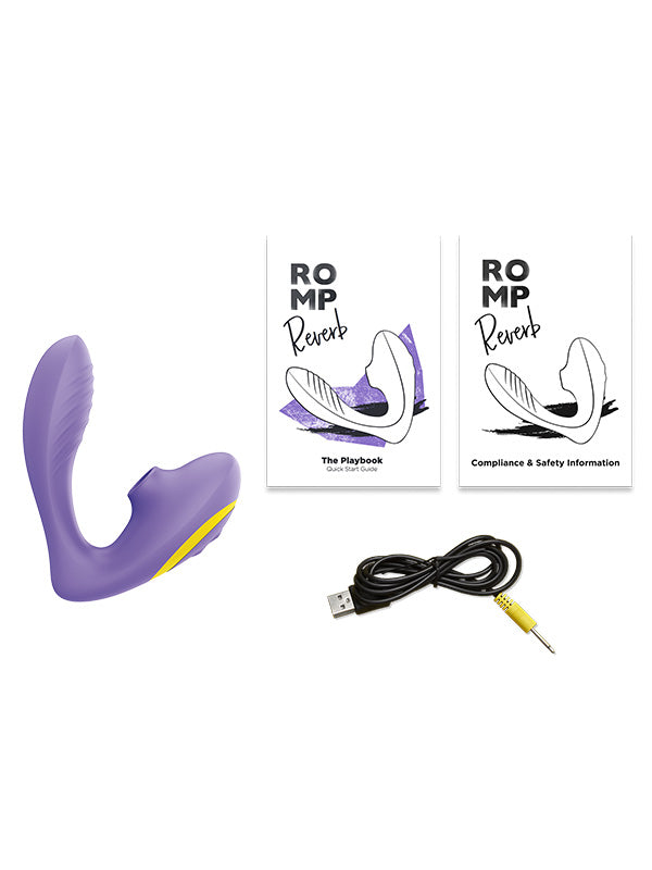 Vibrator din Silicon cu Dublă Stimulare Romp Reverb Pleasure Air