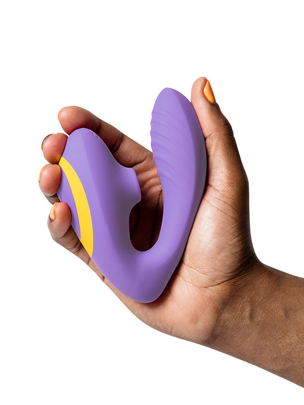 Vibrator din Silicon cu Dublă Stimulare Romp Reverb Pleasure Air