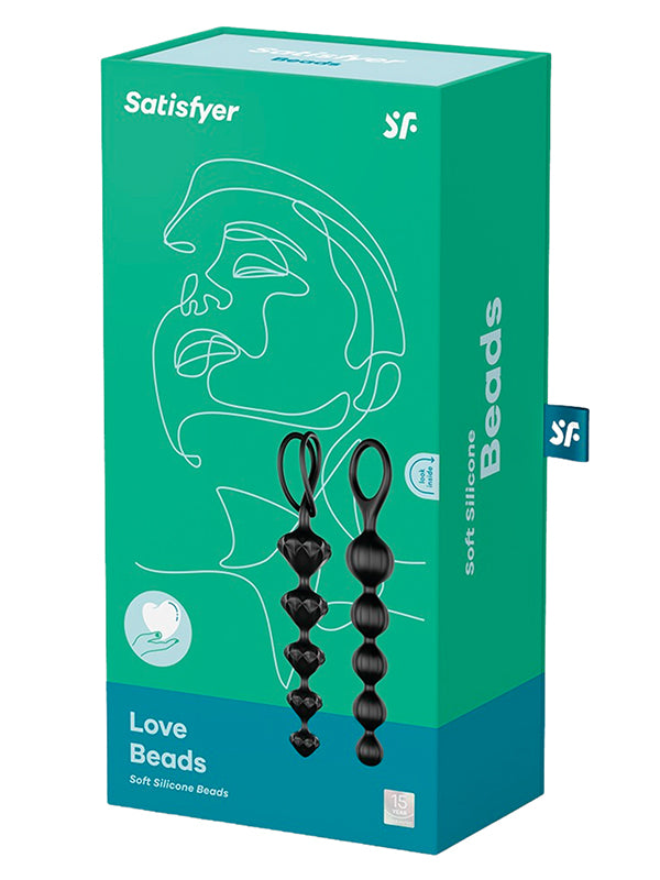 Set de 2 Mărgele Anale Texturate Satisfyer Love Beads