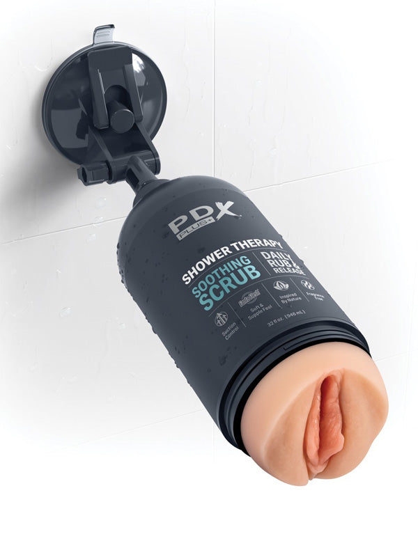 Masturbator cu Ventuză Pipedream PDX Plus Shower Therapy Soothing Scrub