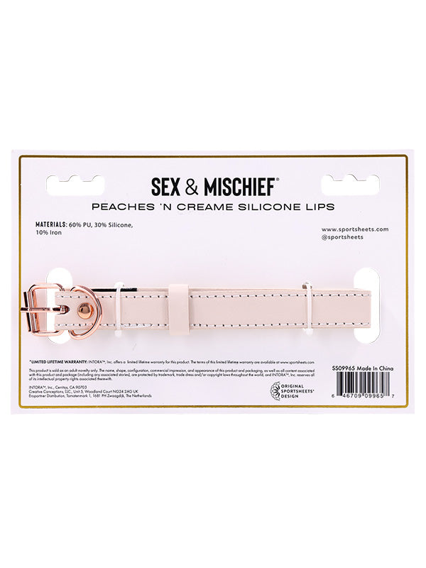Căluș din Silicon Sportsheets Peaches 'n CreaMe Lips