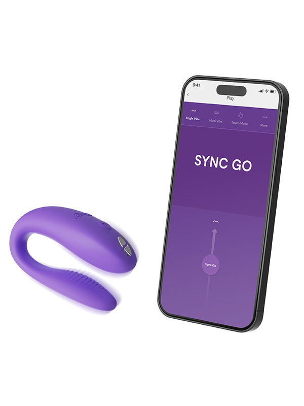 Vibrator din Silicon pentru Cupluri cu APP We-Vibe Sync Go