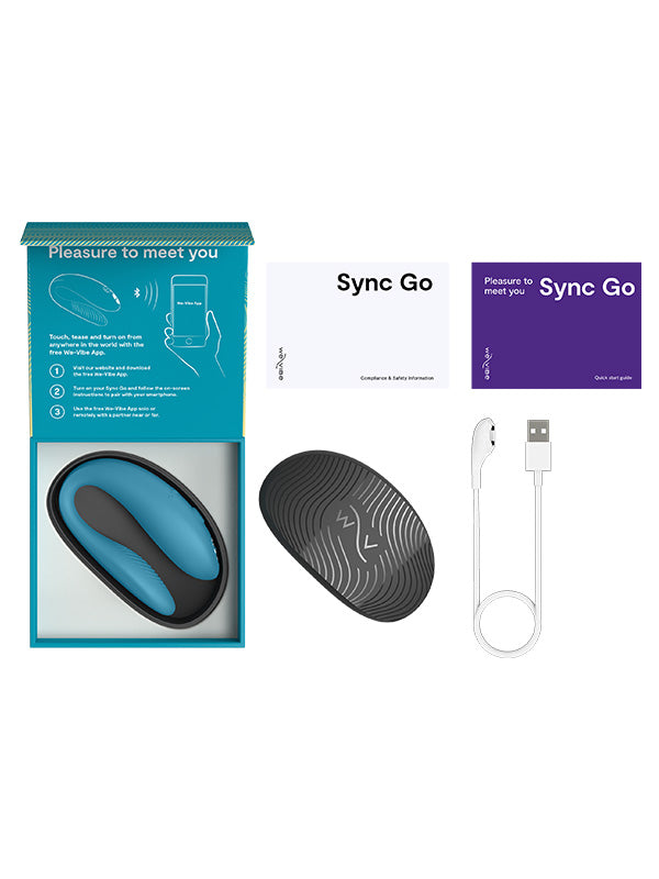 Vibrator din Silicon pentru Cupluri cu APP We-Vibe Sync Go