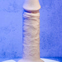 Evolved Vibrating 6 Inch Silicone Suction Cup Dildo Light 17.8 cm