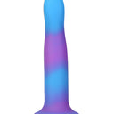 Addiction Rave Glow In The Dark Silicone Dildo 20.32 cm Blue Purple