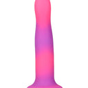 Addiction Rave Glow In The Dark Silicone Dildo 20.32 cm Pink Purple