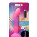 Addiction Rave Glow In The Dark Silicone Dildo 20.32 cm Pink Purple