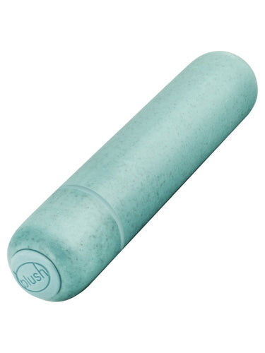 Blush Gaia Eco Bullet Biodegradable Mini Vibrator Blue