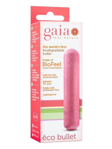 Blush Gaia Eco Bullet Biodegradable Mini Vibrator Pink
