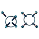 Bad Kitty Blue Moon Stainless Steel Nipple Clamps