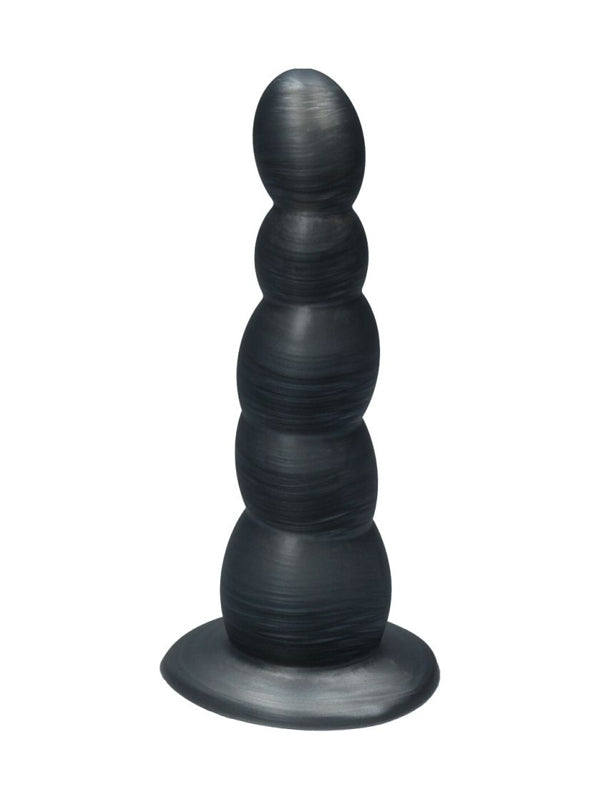 Dildo cu Mărgele din Silicon și Ventuză Ylva & Dite Circe Silver Grey Blue