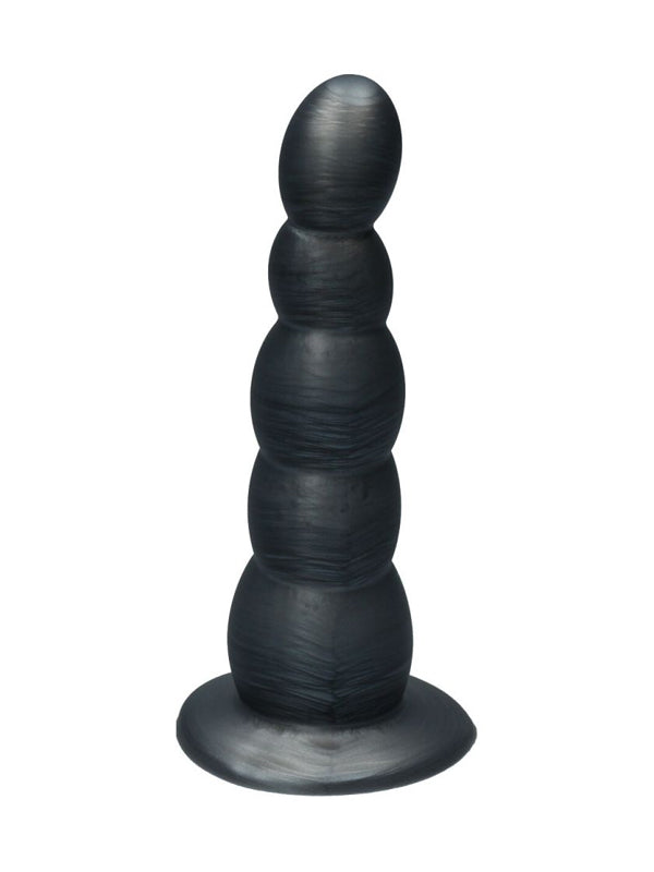 Dildo cu Mărgele din Silicon și Ventuză Ylva & Dite Circe Silver Grey Blue