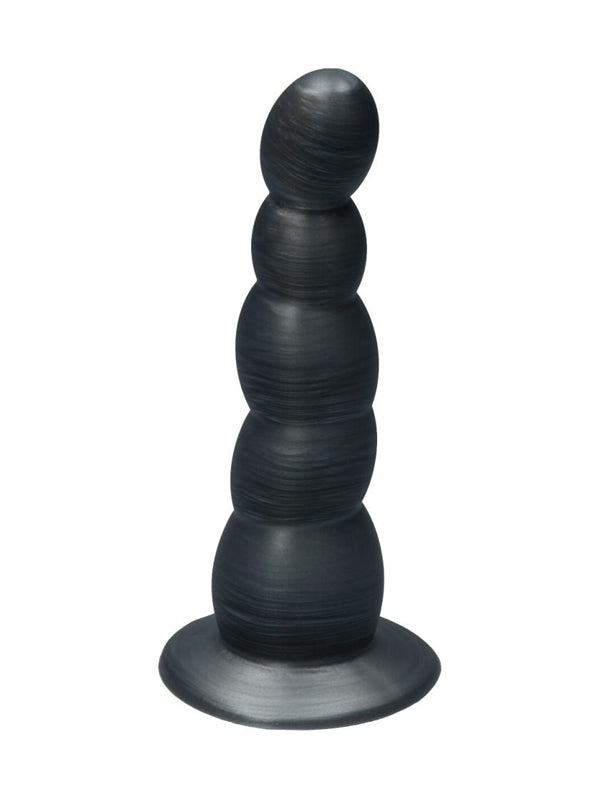Dildo cu Mărgele din Silicon și Ventuză Ylva & Dite Circe Silver Grey Blue