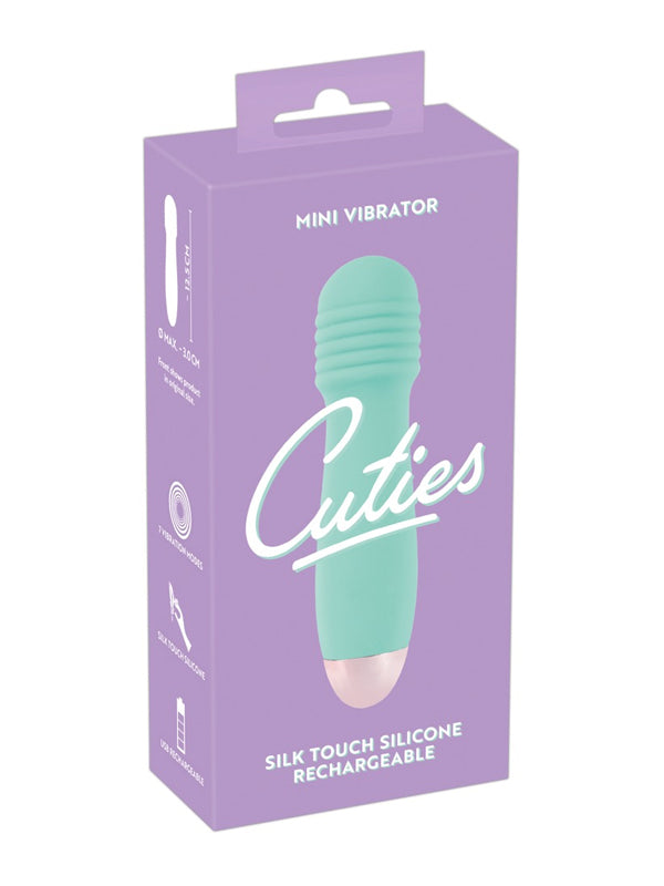 Mini Vibrator Impermeabil din Silicon You2Toys Cuties Green Wand