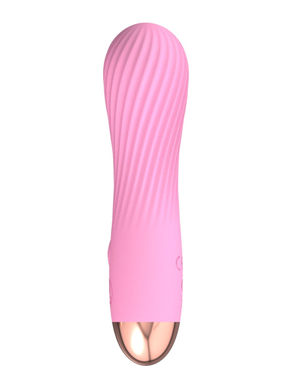 Mini Vibrator Impermeabil din Silicon You2Toys Cuties Swirl Pink