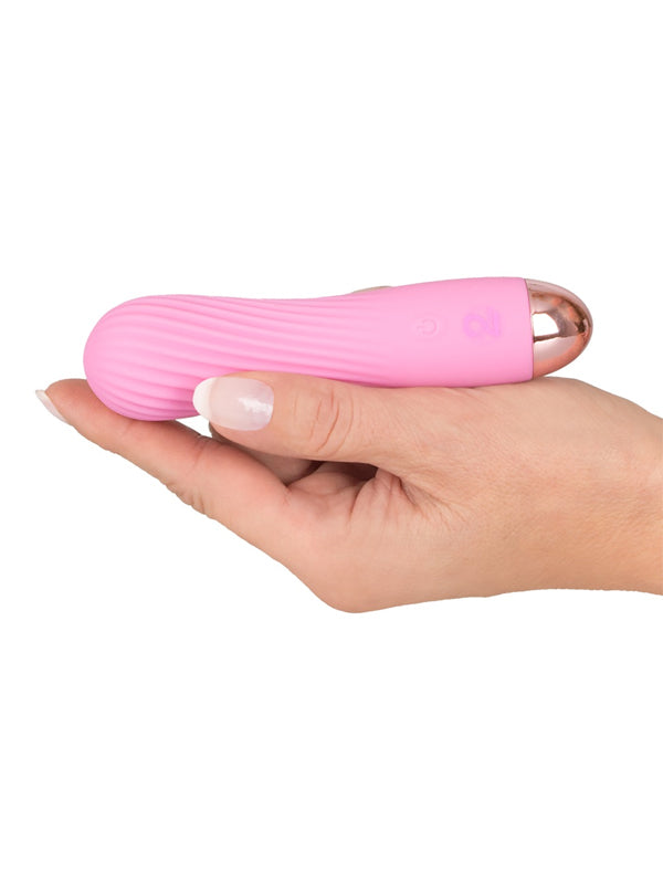 Mini Vibrator Impermeabil din Silicon You2Toys Cuties Swirl Pink