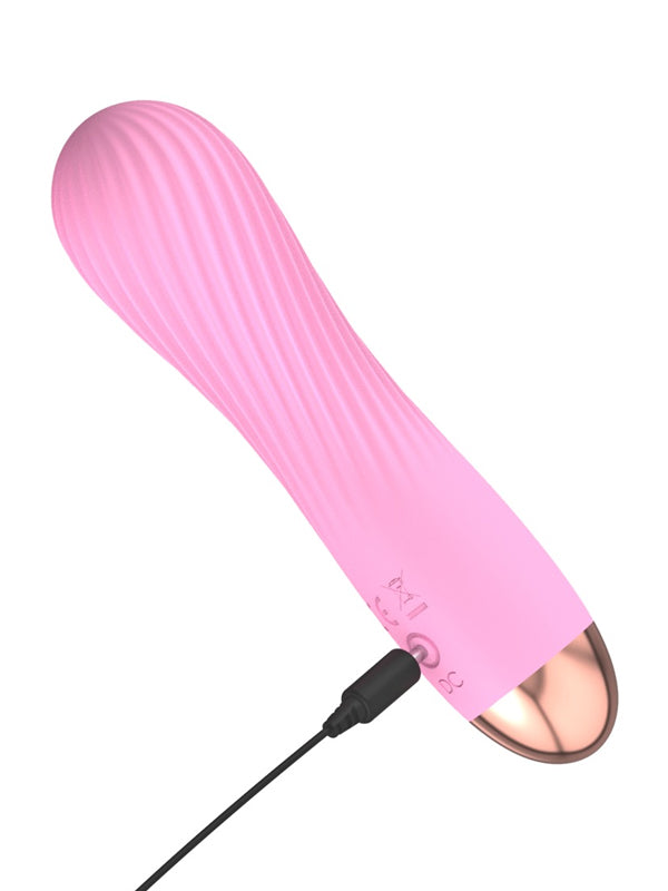 Mini Vibrator Impermeabil din Silicon You2Toys Cuties Swirl Pink