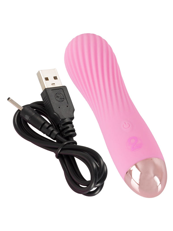 Mini Vibrator Impermeabil din Silicon You2Toys Cuties Swirl Pink
