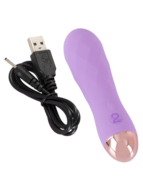 Mini Vibrator Impermeabil din Silicon You2Toys Cuties Diamond Purple