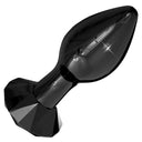 Icicles Diamond Glass Butt Plug Black