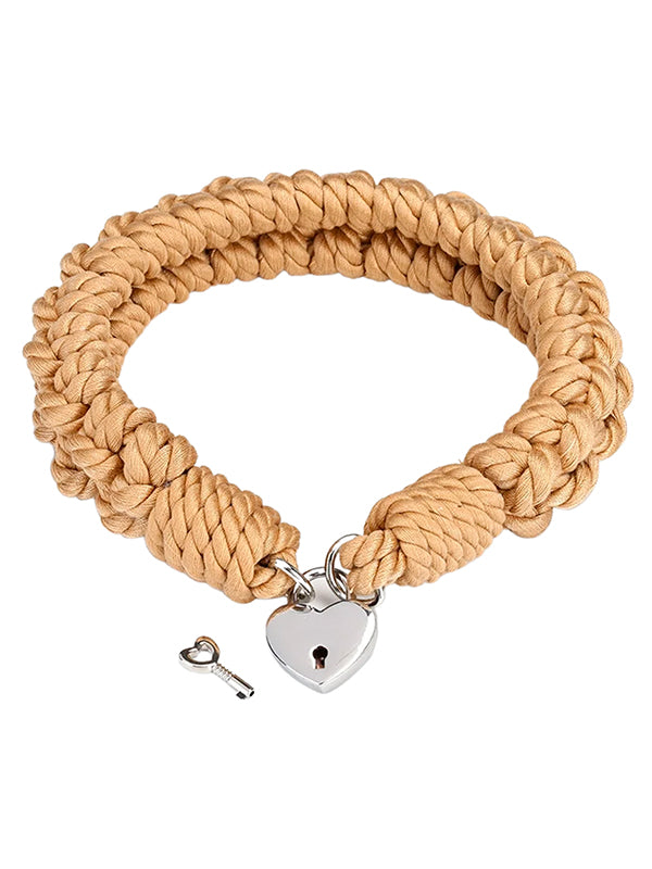 Liebe Seele Shibari Bondage Rope Lockable Collar