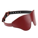 Liebe Seele Wine Red Leather Blindfold
