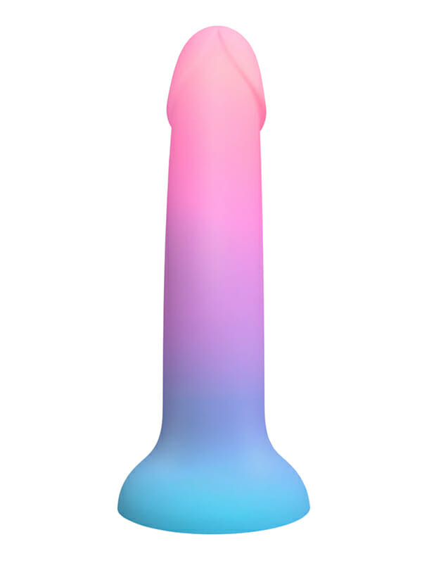 Dildo din Silicon cu Ventuză Love to Love Dildolls Utopia Blue and Pink