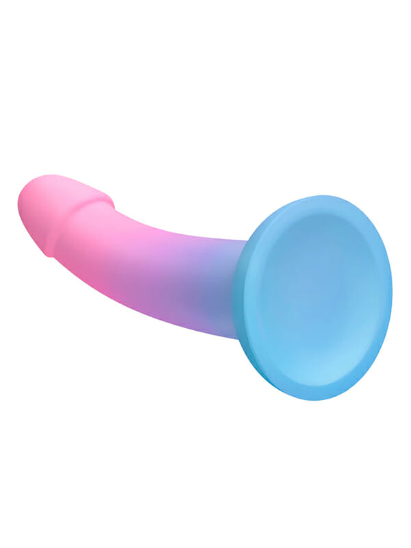 Dildo din Silicon cu Ventuză Love to Love Dildolls Utopia Blue and Pink