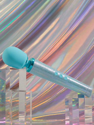 Le Wand Petite All That Glimmers Body Massager Blue